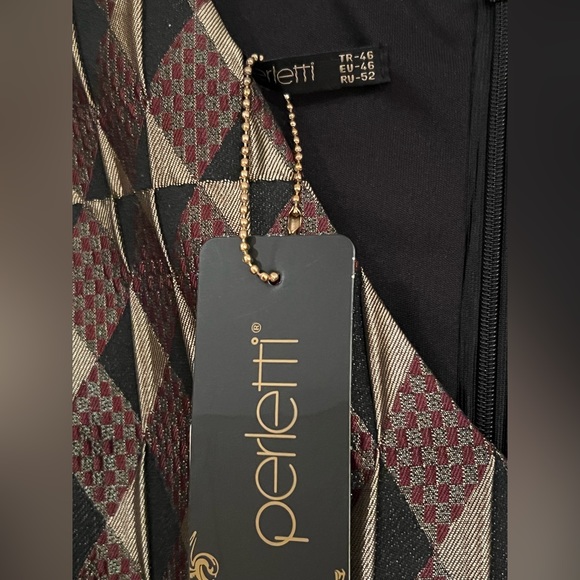 🆕 👗Last One👗black/gold dress with black belt - Picture 7 of 8